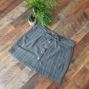 Vanilla Star Button Down Tie Waist Skirt Sz. XL